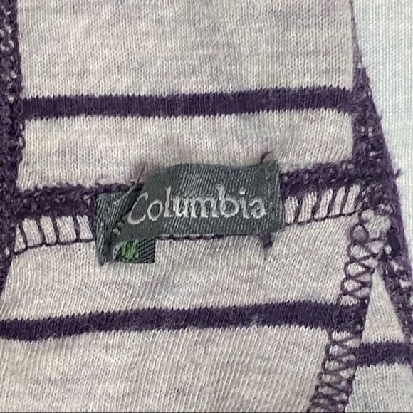 Columbia winter adventure purple and gray striped long sleeve top size M - Picture 16 of 16